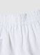 Girls&rsquo; white stretch shorts with elasticated waist, regular fit_3