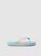 Blue beach flip-flops with Ariel graphic_0