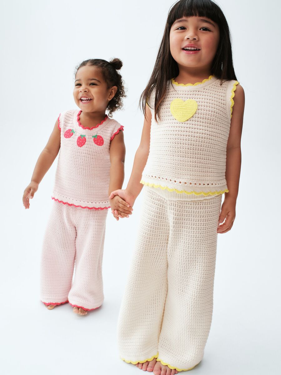 Pure cotton knit tank top_0