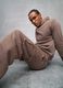 Teddy Cargo Sweatpants Mocha_0