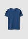 Boys' regular fit pure cotton blue t-shirt with print_1