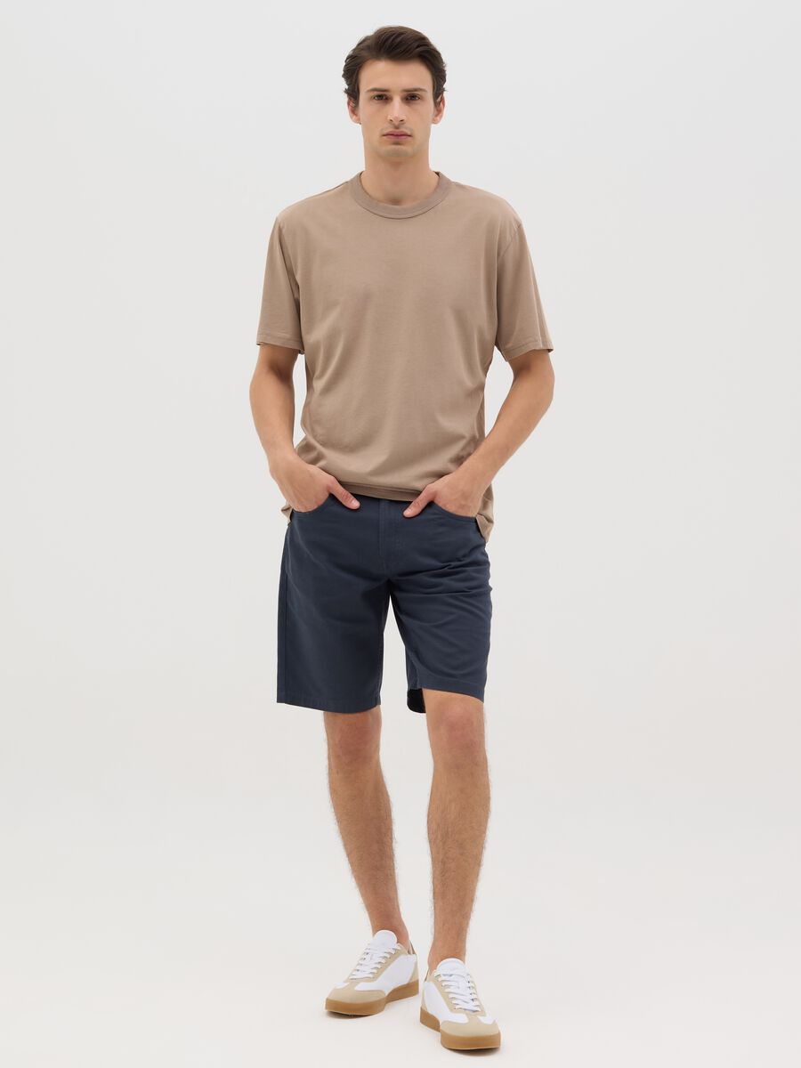 Blue cotton Bermuda shorts by Ovs_0