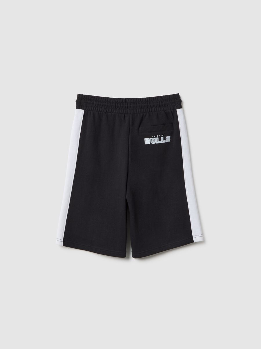 Black NBA Cotton Blend Shorts_1