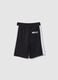 Black NBA Cotton Blend Shorts_1