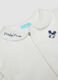 White organic cotton baby bodysuit with Mickey Mouse embroidery_3
