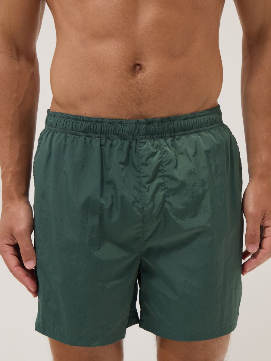 Boxer mare verde con vita elasticizzata_1