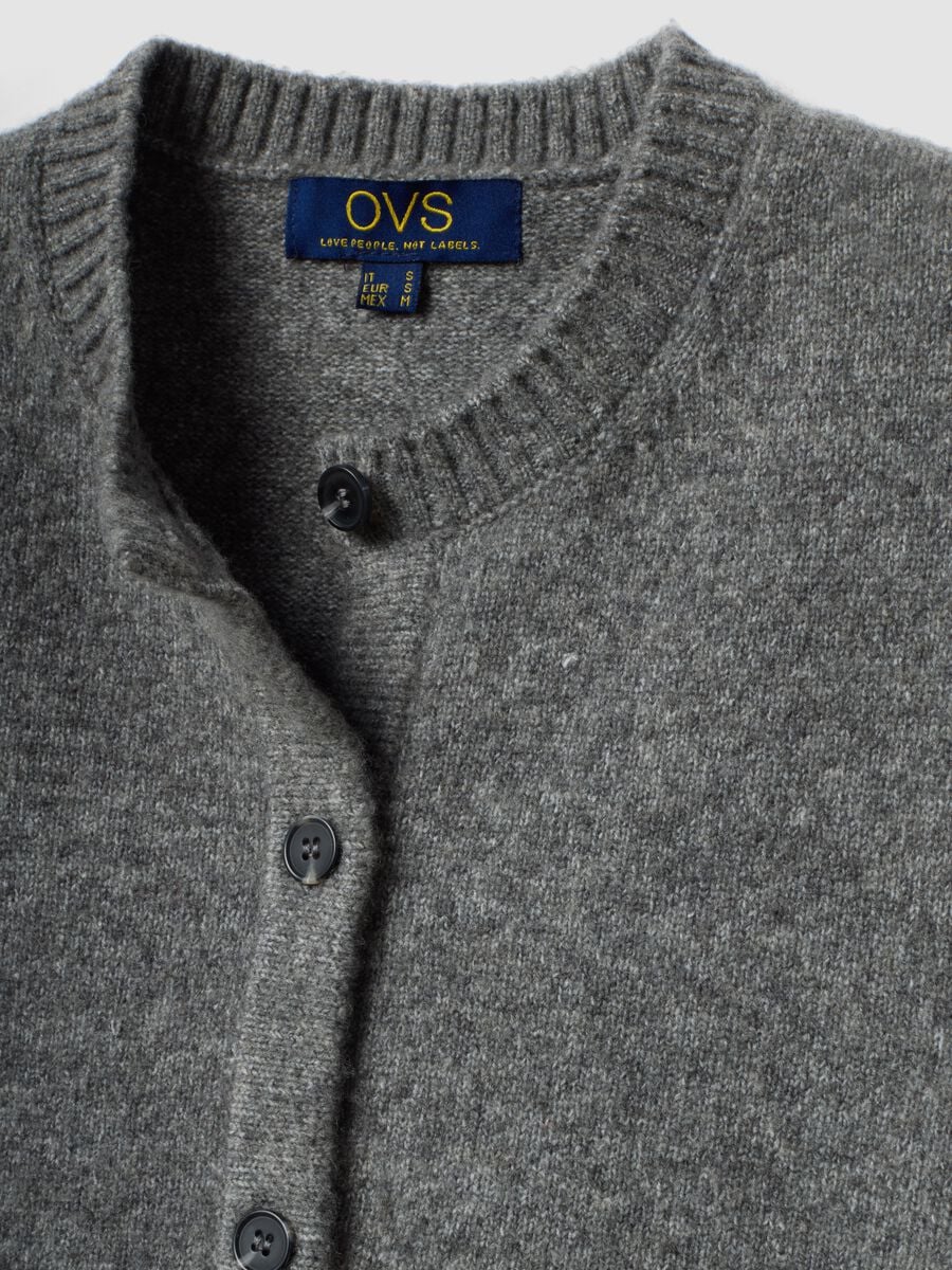 Grey stretch wool crew-neck gilet_5