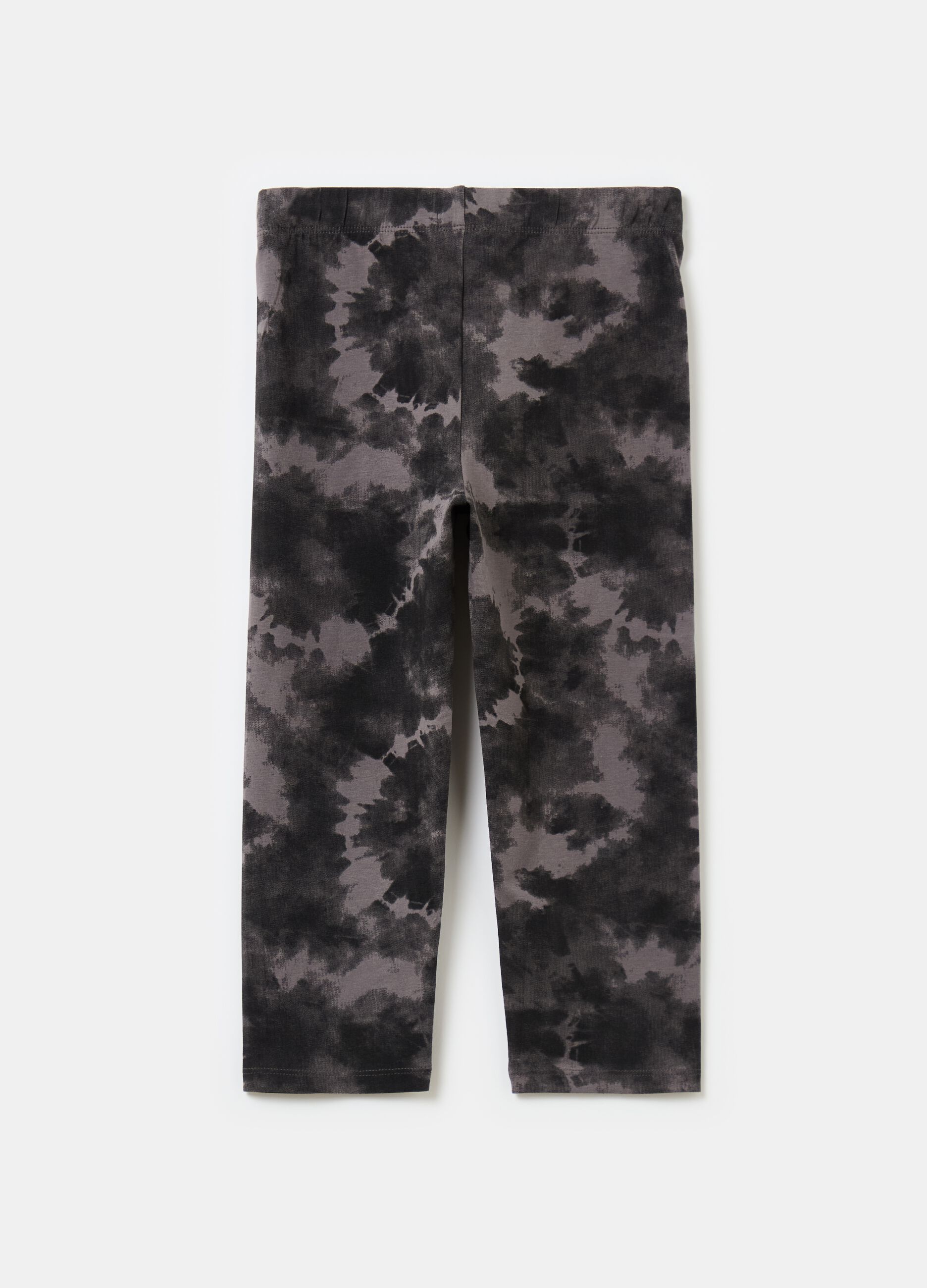 Tie-Dye Three-Quarter Leggings