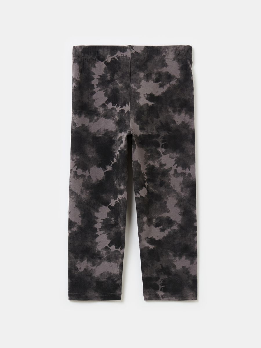 Tie-Dye Three-Quarter Leggings_1