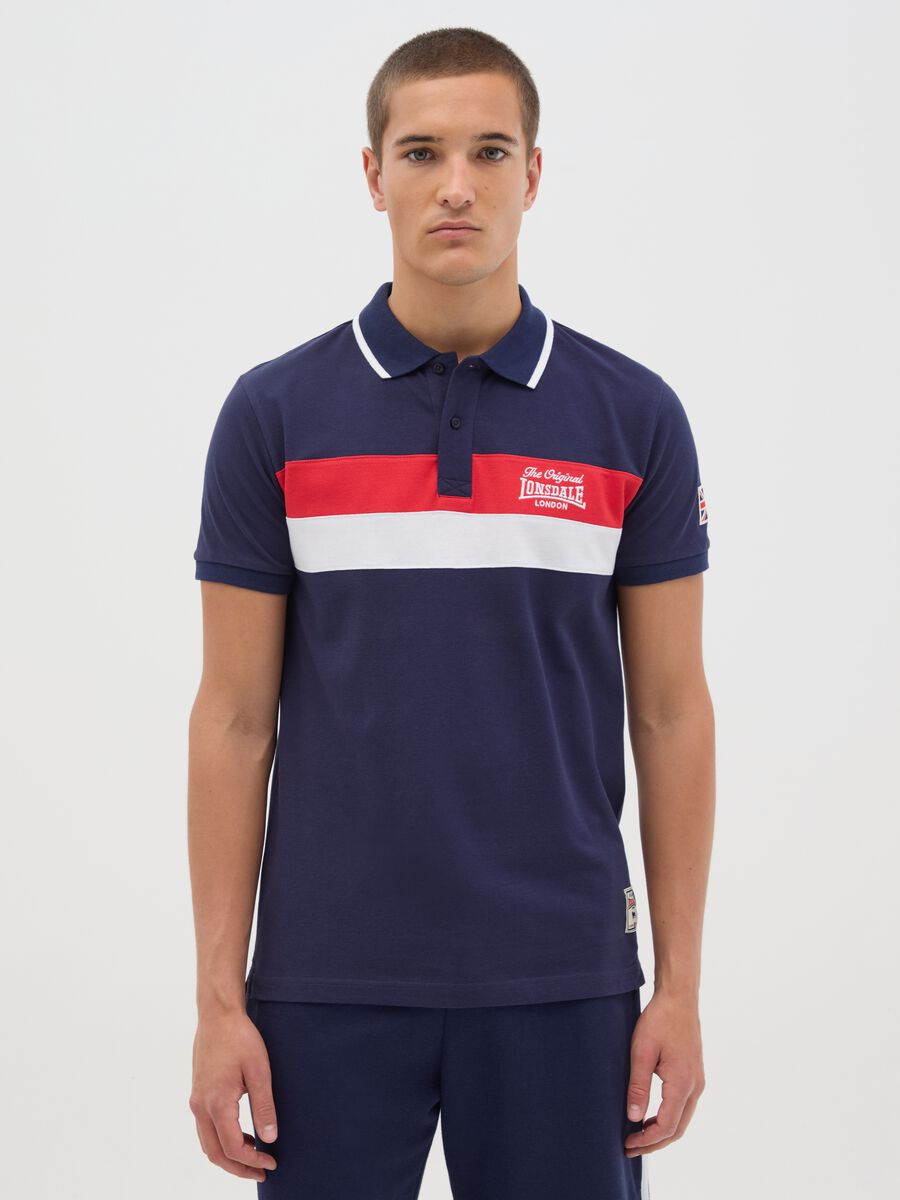 Men's Polo in Pure Multicolor Cotton_0