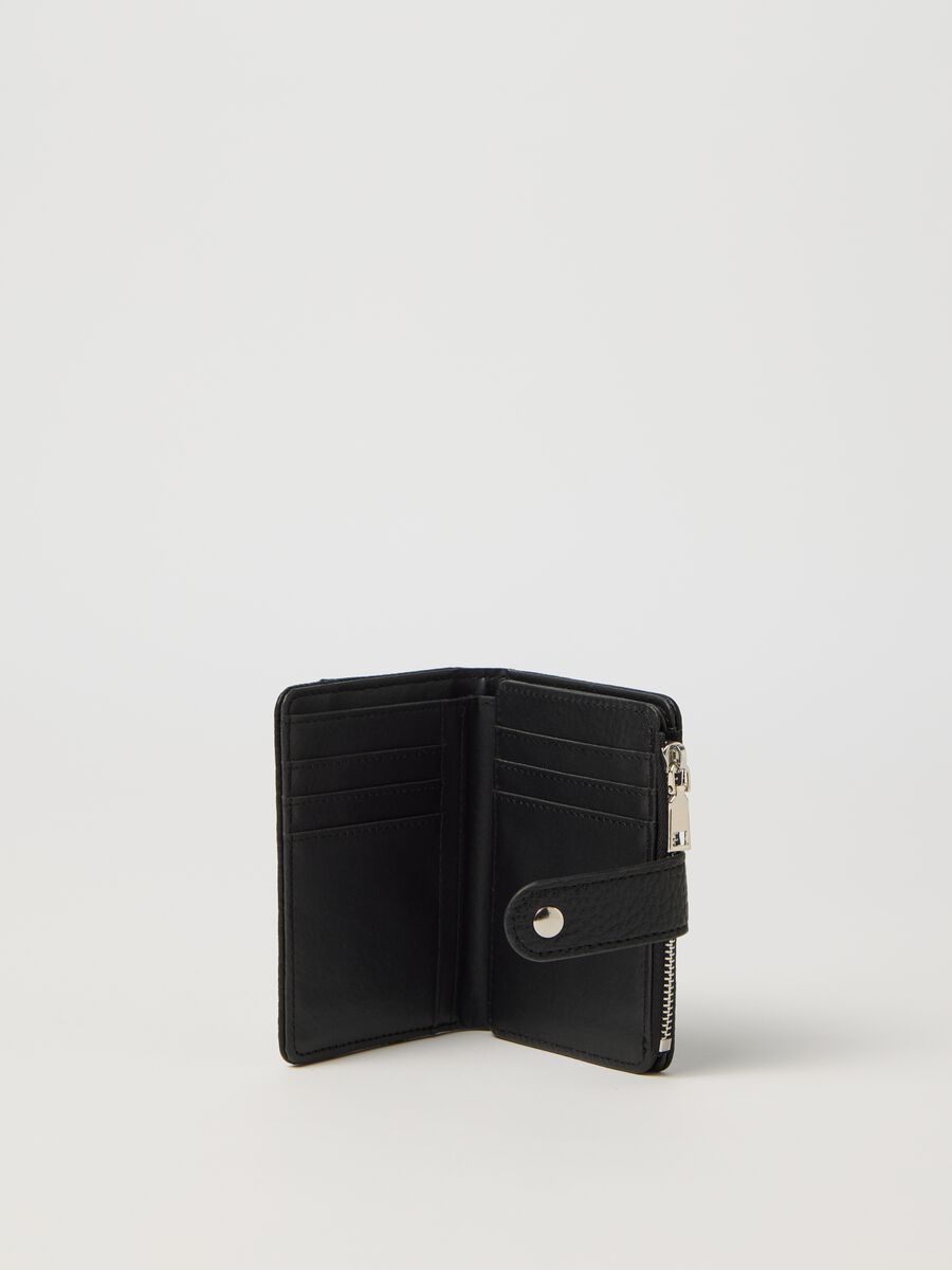 Black textured-effect wallet_2