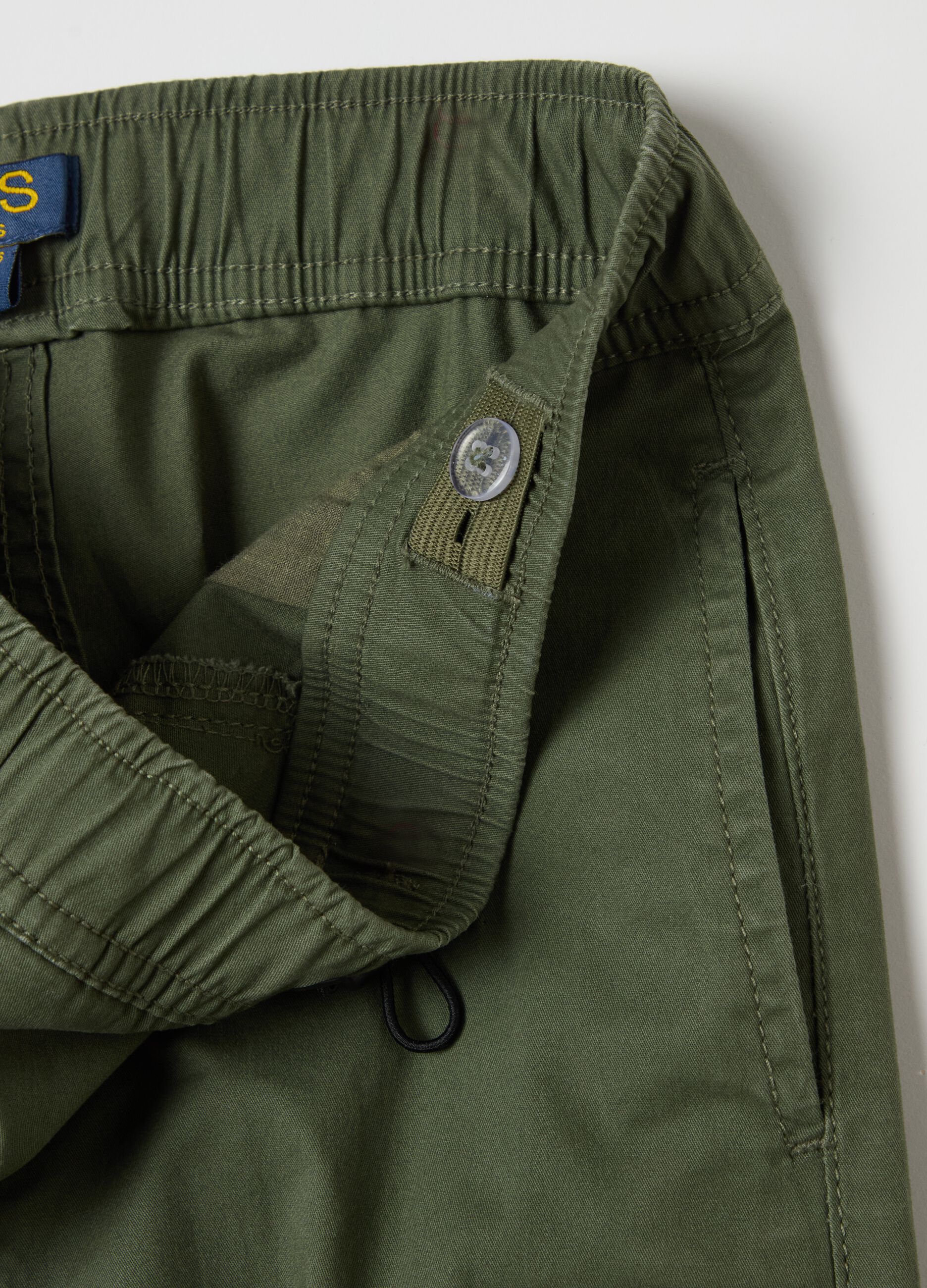 Parachute joggers with drawstring