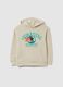 Sweatshirt with hood and "Jurassic Academy" print_0