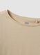 Beige short-sleeved pure cotton T-shirt_5
