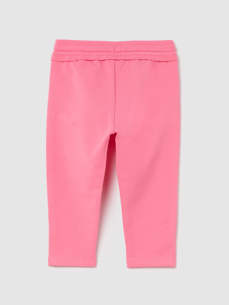 French terry joggers with drawstring_1