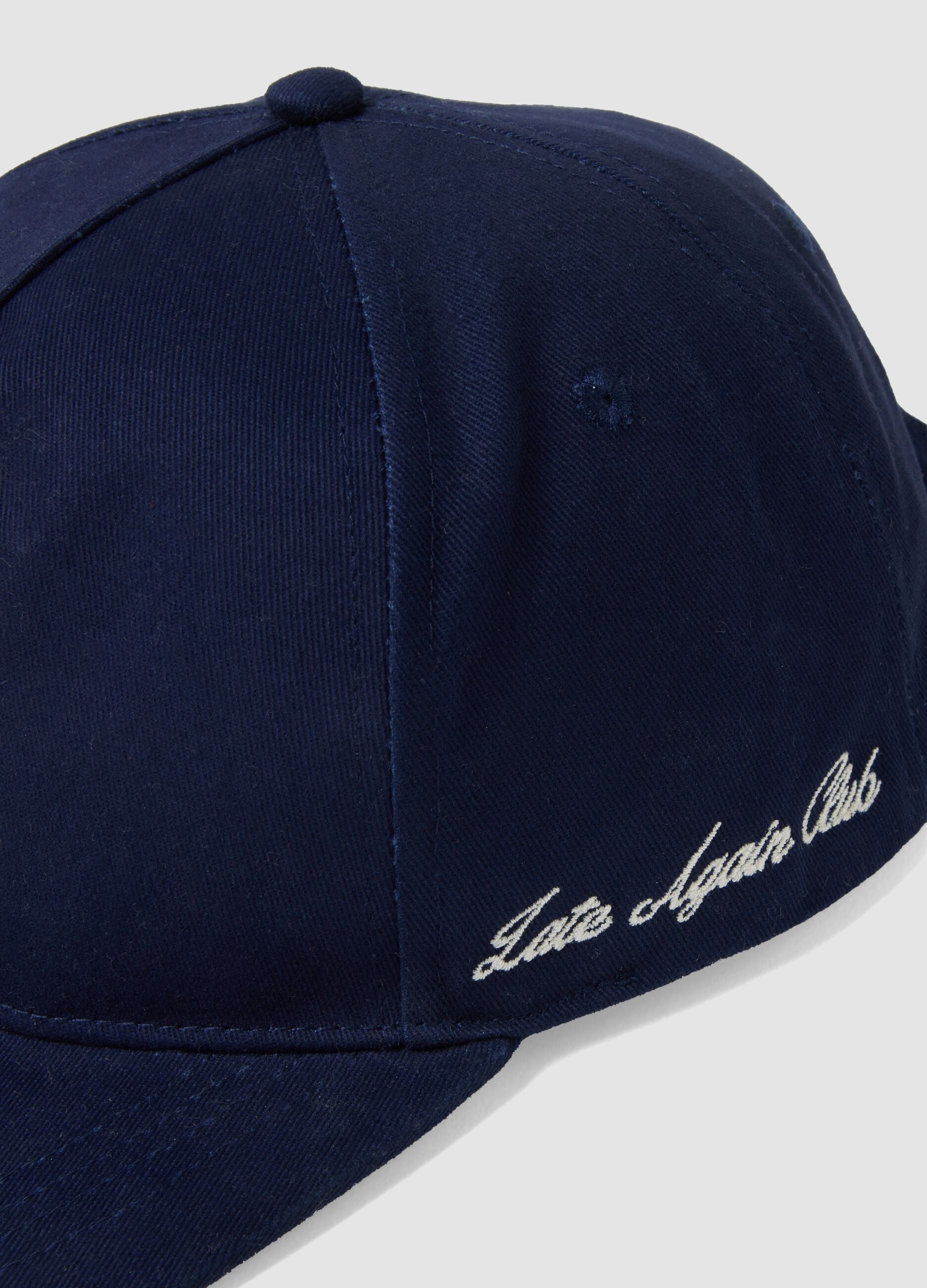 Blue cotton baseball cap