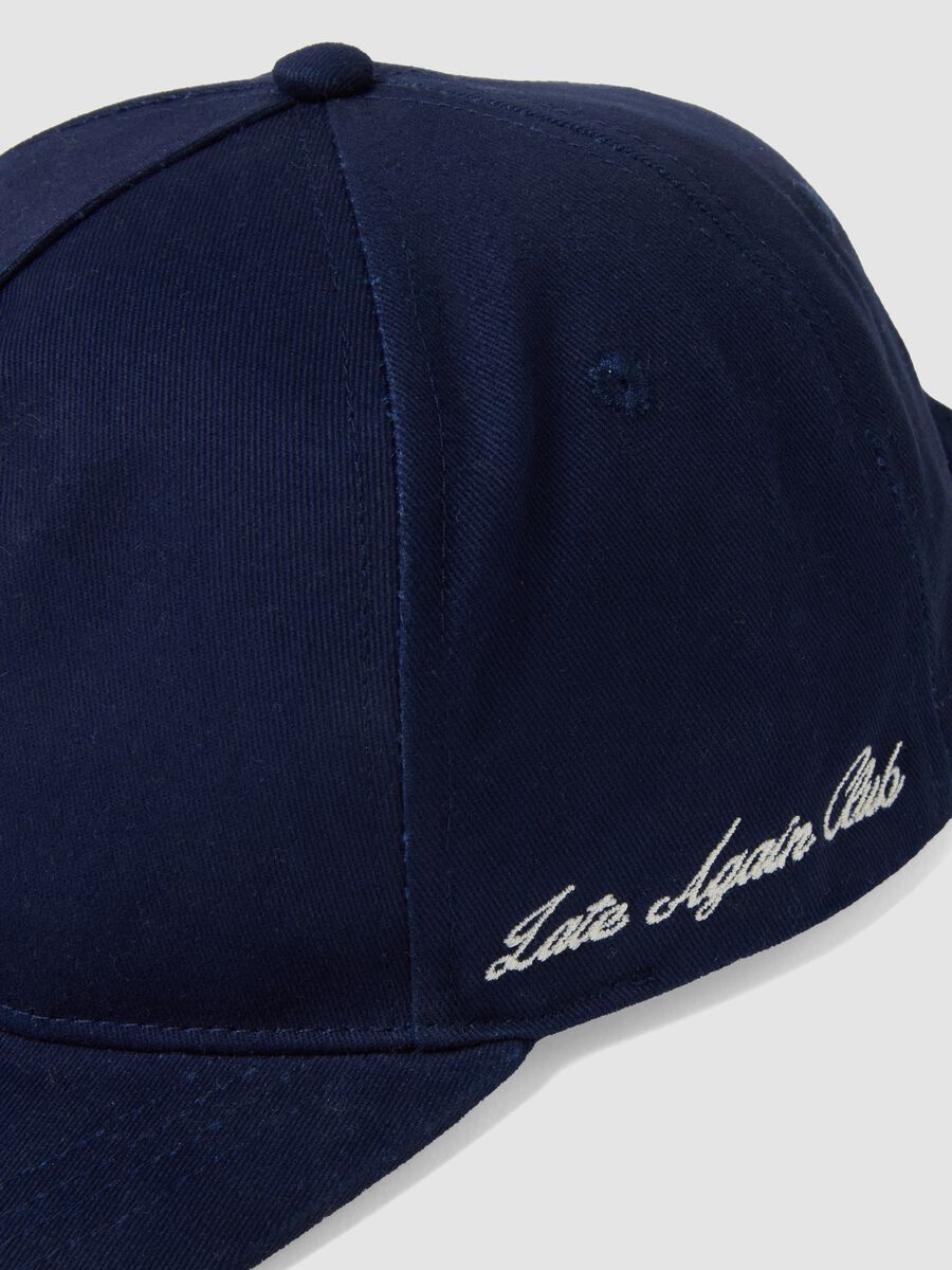 Blue cotton baseball cap_1