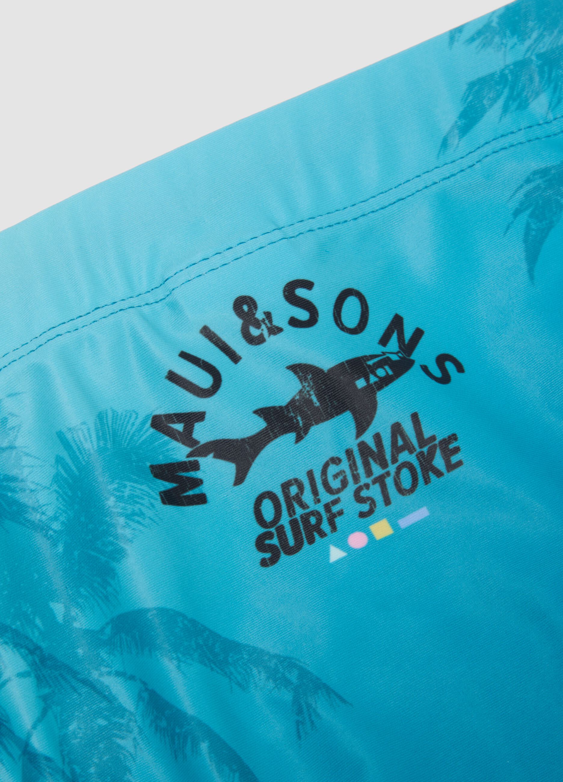 Blue stretch swim briefs