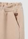 Girl's beige wide-leg cotton blend trousers_2
