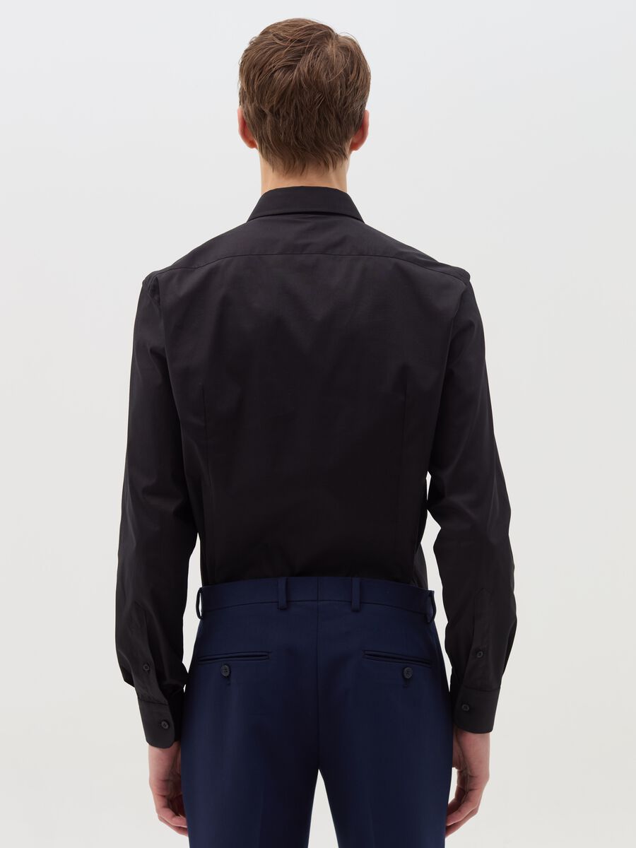 Camicia slim fit in cotone stretch_3