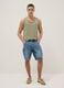 Green pure cotton vest top_1