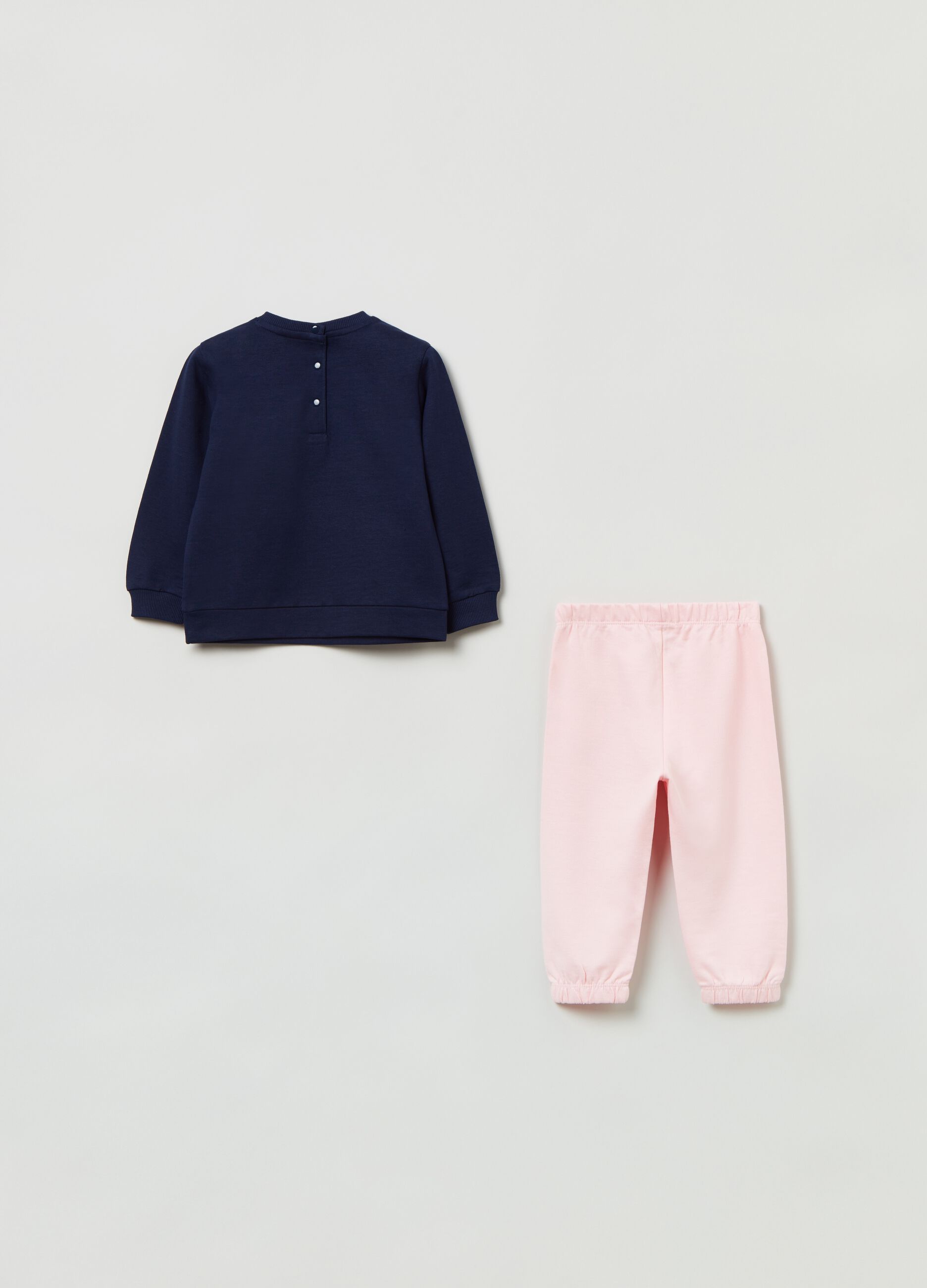 Jogging set in cotone con stampa_1