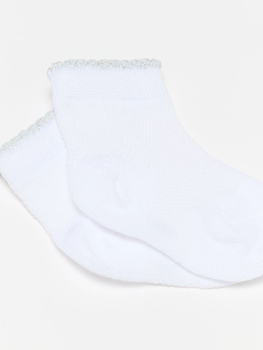 Two-pair pack socks with diamantés and lurex_1