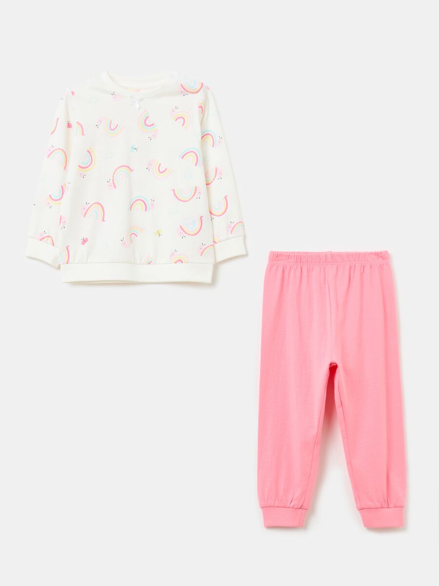 Organic cotton pyjamas with print_0