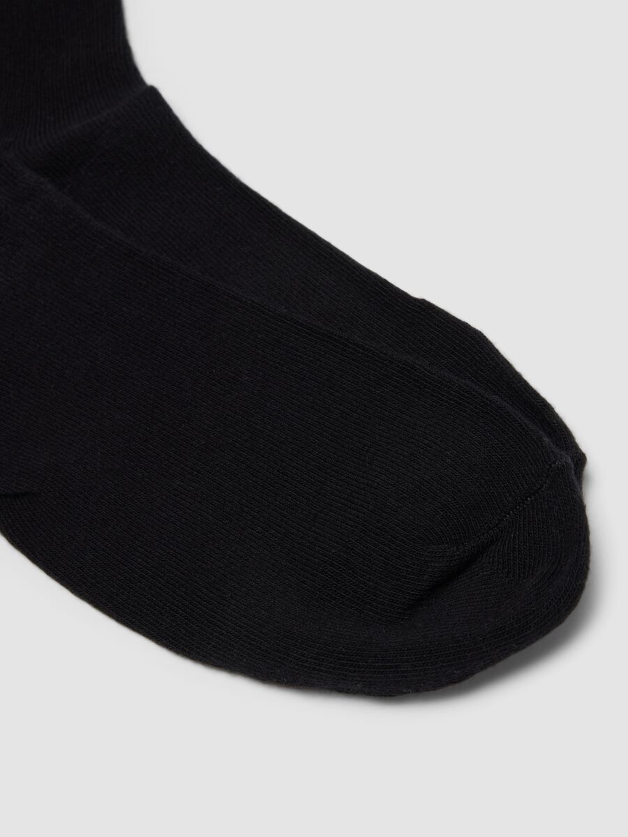 Pack of five black organic cotton sports socks_2