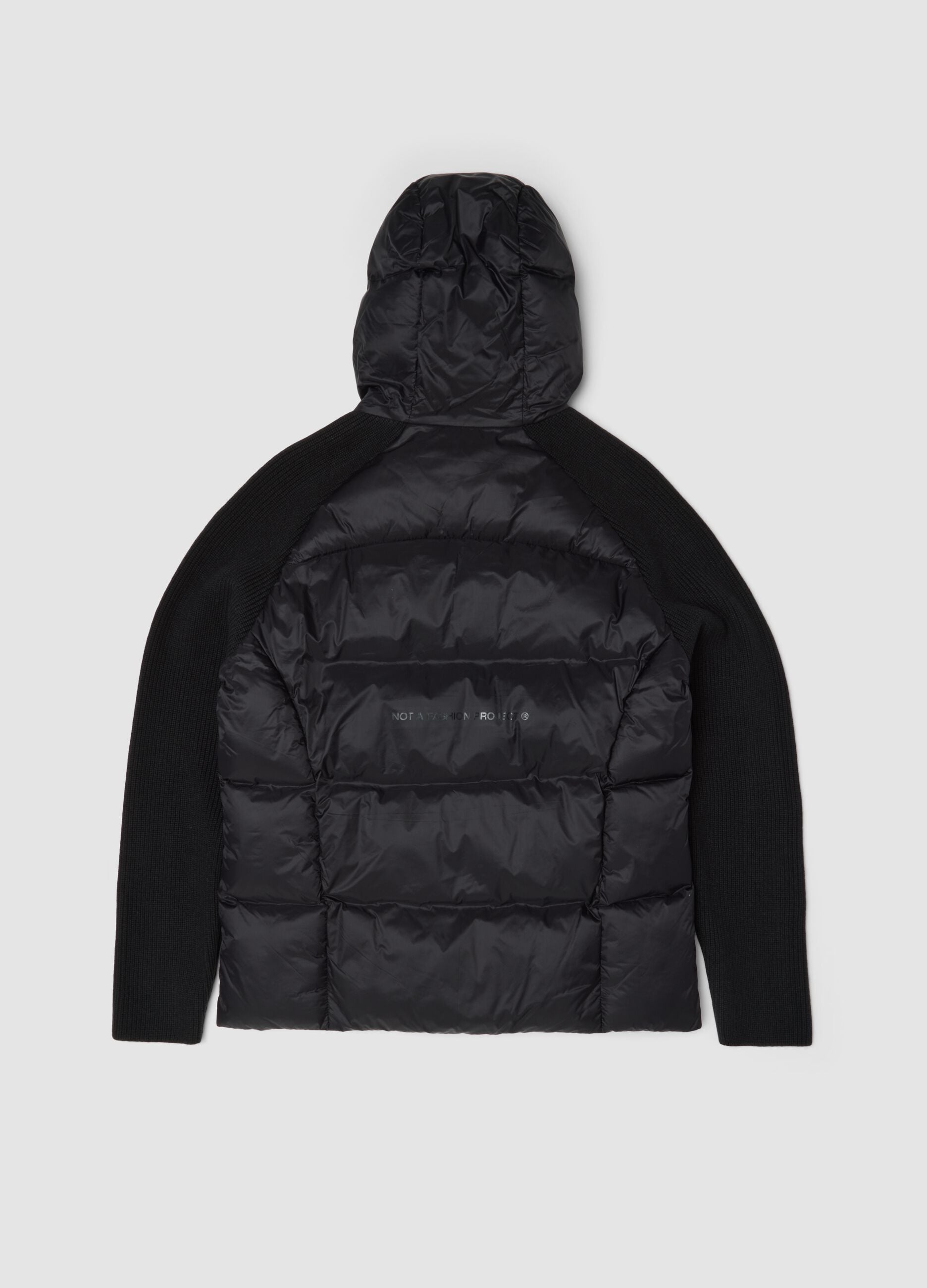 Padded Knit Jacket Black