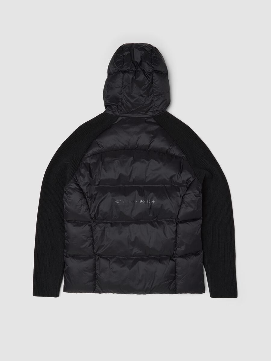 Padded Knit Jacket Black_5
