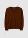 Maglione marrone in puro lana_4