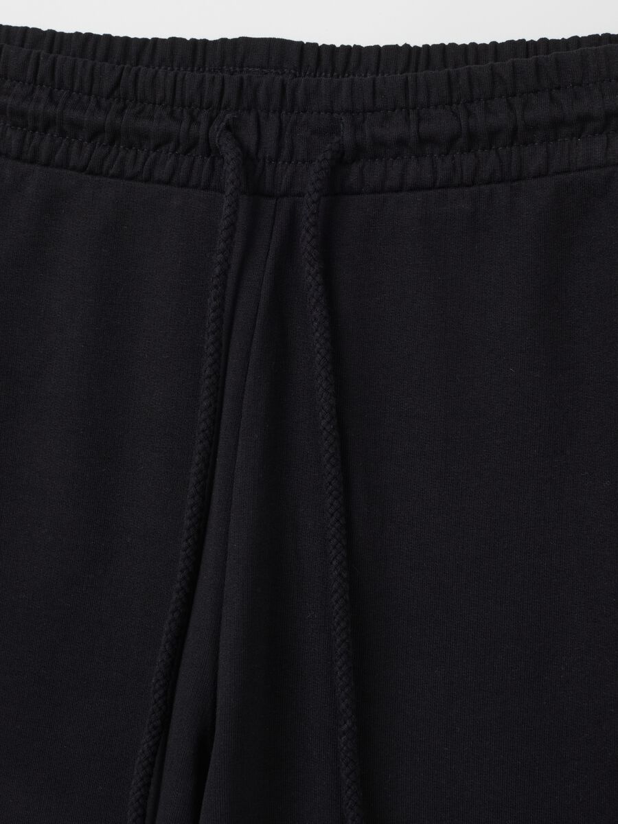 Black pure cotton trousers regular fit_5