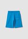 Children's pure cotton blue baggy shorts_4