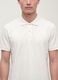 White pure cotton piqu&eacute; polo shirt with classic collar, regular fit_3