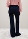 Blue Denim Flare Fit Stretch Cotton Trousers_2