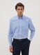 Light blue cotton-blend shirt with button-down collar, easy-iron, regular fit_0