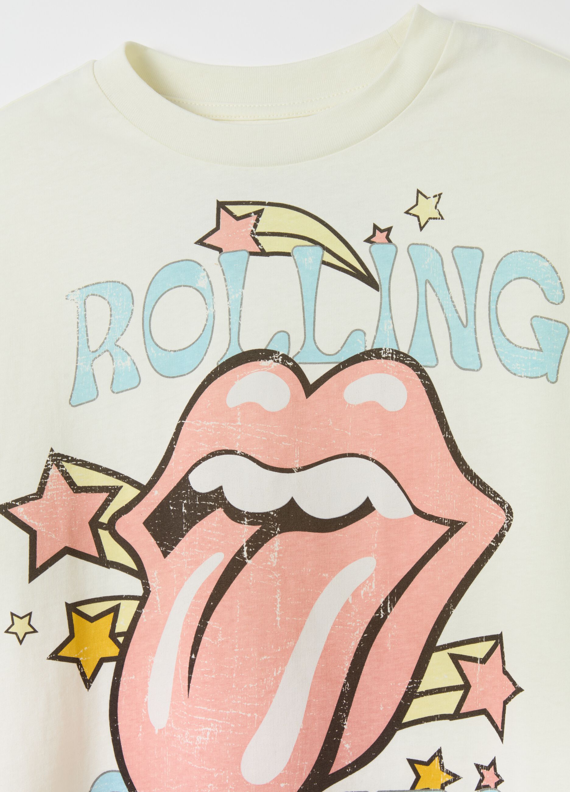 T-shirt with Rolling Stones print