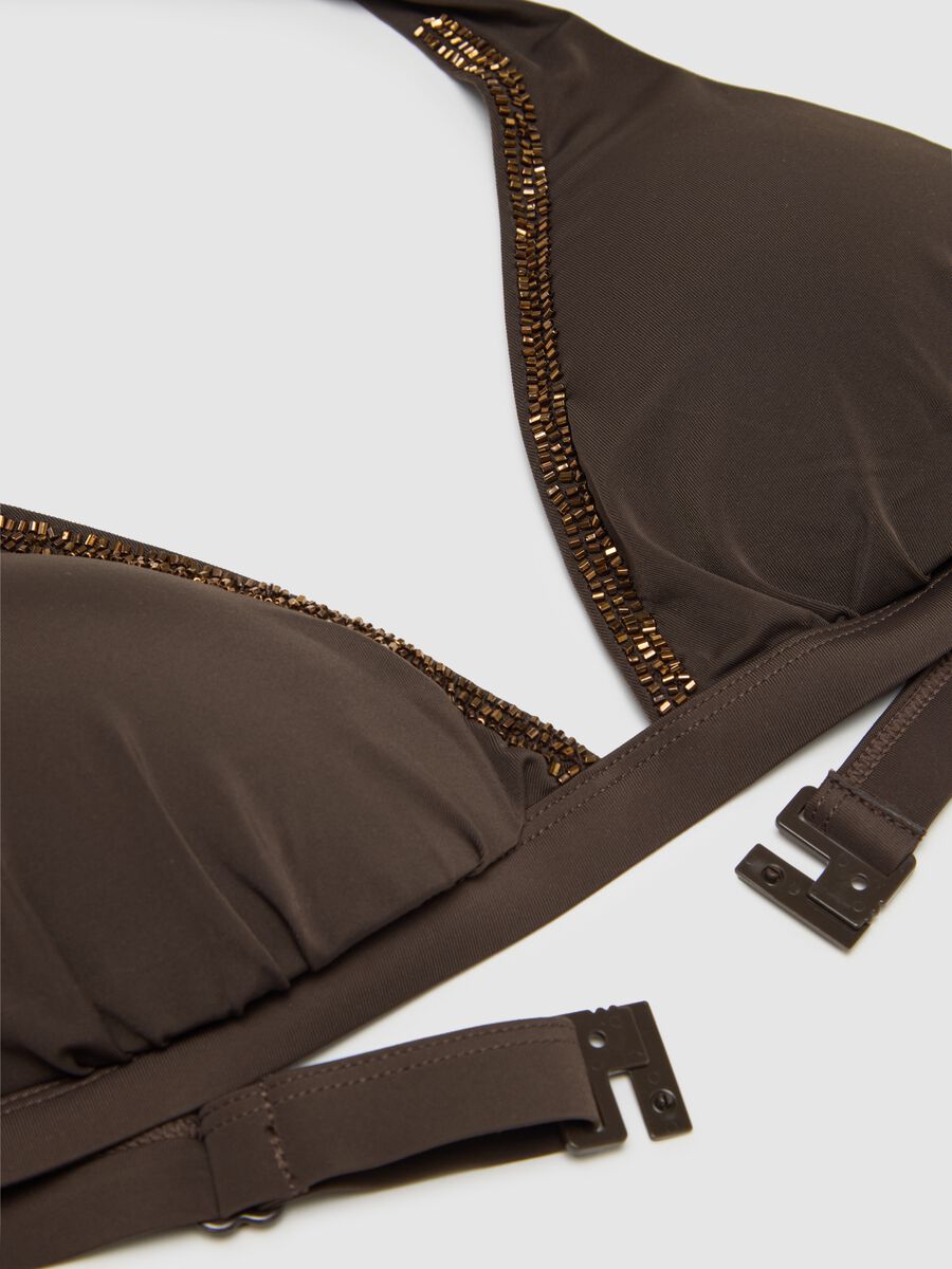 Women's Stretch Blend Brown Bikini_5