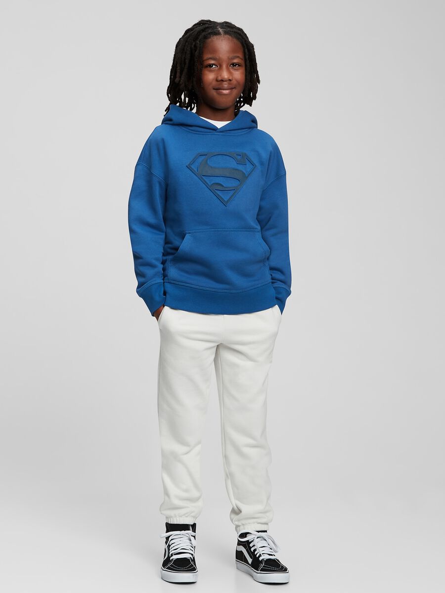 Felpa oversize con logo Superman_0