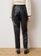 Black Patent Leather Regular Fit Trousers_2