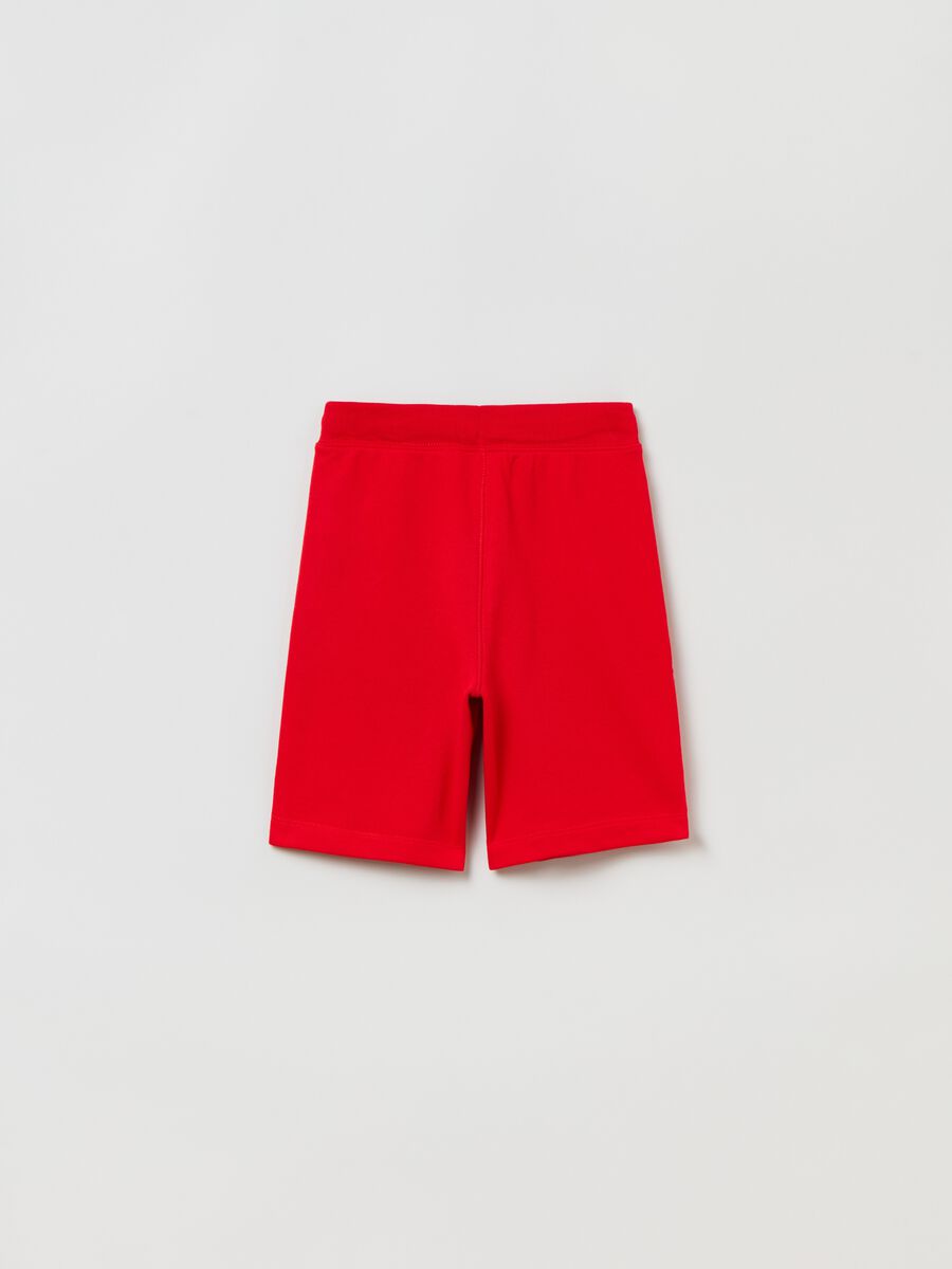 French terry Bermuda shorts with logo_1