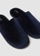 Padded blue slippers for home_1