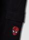 Pantaloni jogger neri in misto cotone con grafiche Spider-Man per bambino_2