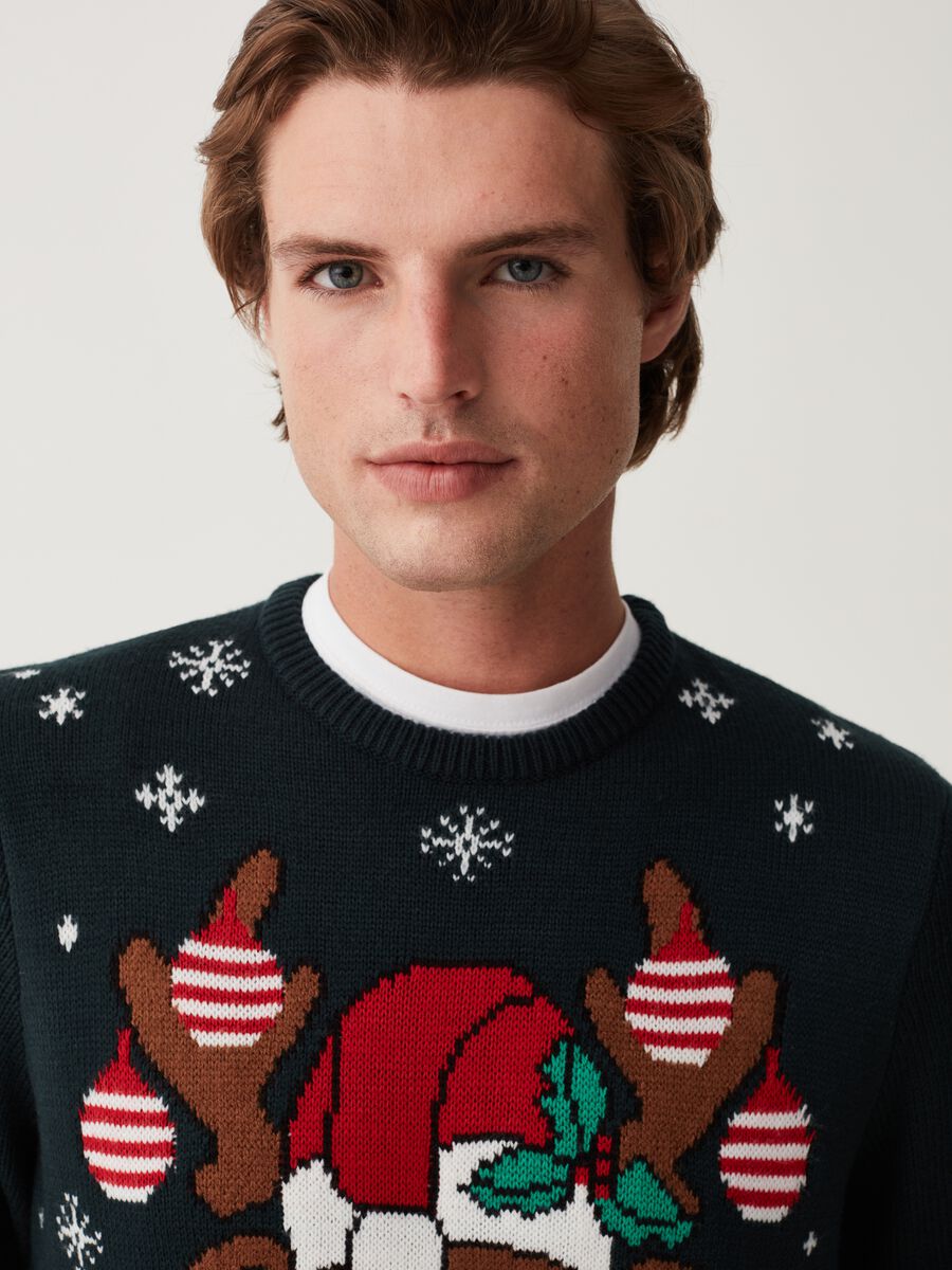Christmas Jumper con Renna Rudolph jacquard_1