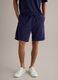 Blue cotton-blend Bermuda shorts_1