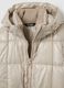 Piumino lungo The Iconic Puffer beige chiaro con cappuccio_5