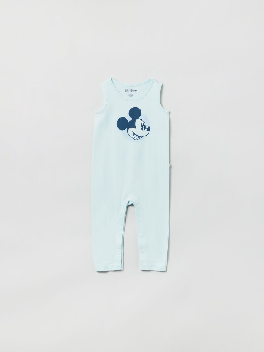 Sleeveless onesie with Disney Mickey Mouse print._0