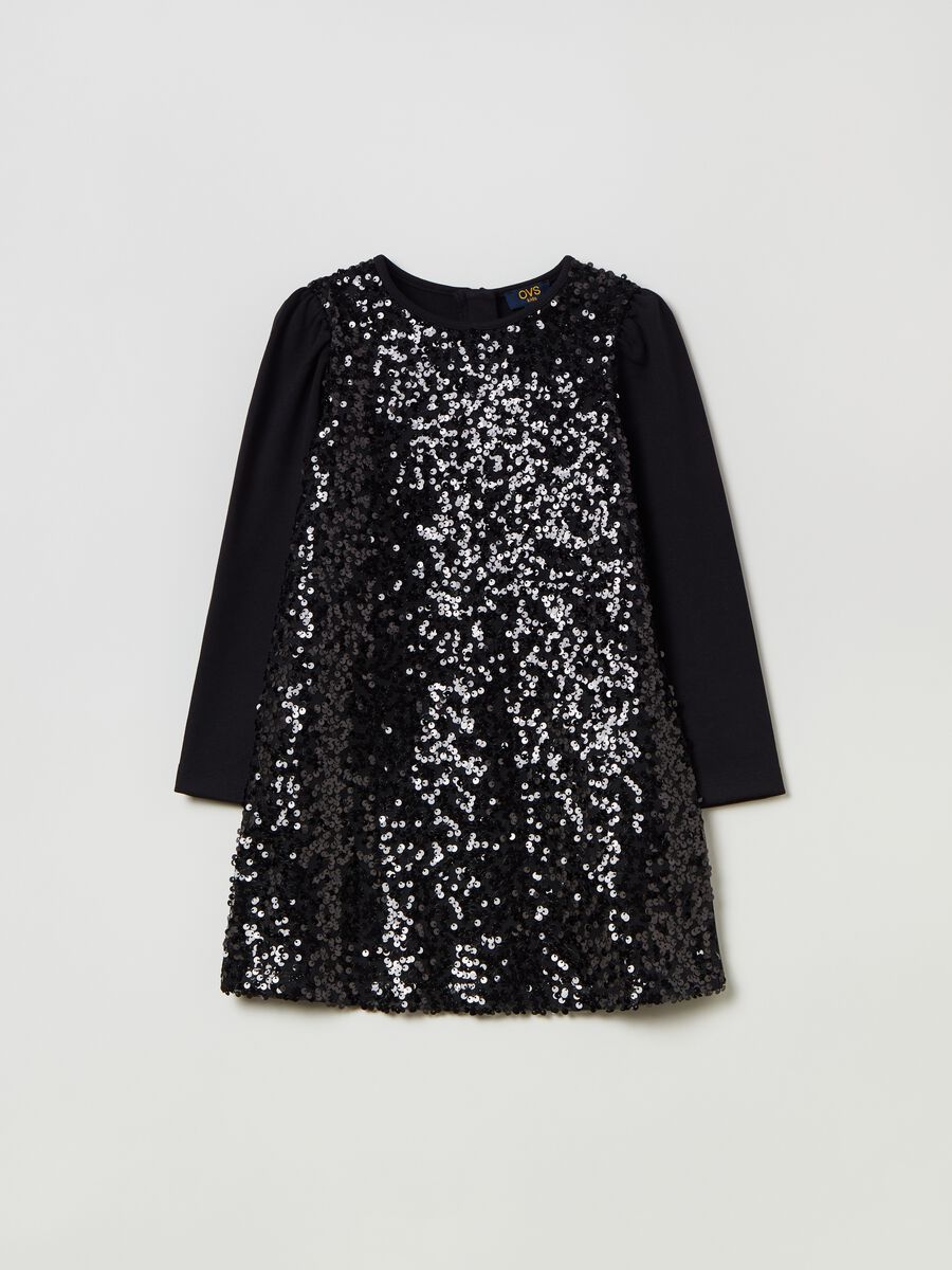 Abito corto con paillettes_0
