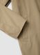 Beige regular-fit raincoat with zip_5